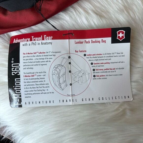 Victorinox Swiss Army Lumbar Pack Docking Bag Red/Black - Picture 6 of 7